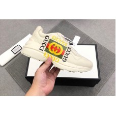 Mens and Womens Gucci 500878 Rhyton Gucci logo leather sneaker Mens and Womens Gucci 500878 Rhyton Gucci logo leather sneaker