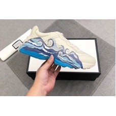 Mens and Womens Gucci 576052 Rhyton leather sneaker with wave Mens and Womens Gucci 576052 Rhyton leather sneaker with wave