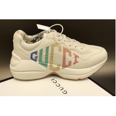 Women and Men Gucci 524990 Rhyton glitter Gucci sneaker in White Leather Women and Men Gucci 524990 Rhyton glitter Gucci sneaker in White Leather