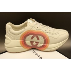 Women and Men Gucci 550049 Rhyton sneaker with Interlocking G in White Leather Women and Men Gucci 550049 Rhyton sneaker with Interlocking G in White Leather