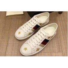Gucci 386750 GG Ace embroidered sneaker White Leather Mens and Women Size Gucci 386750 GG Ace embroidered sneaker White Leather Mens and Women Size