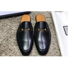 Gucci 426219 Leather Horsebit slipper and shoes Black Leather Gucci 426219 Leather Horsebit slipper and shoes Black Leather
