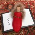 Gucci Princetown Leather Fur Slipper Red