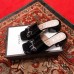 Gucci Patent Leather Horsebit 5cm Mid-Heel Slides 543188 Black 2019