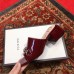 Gucci Patent Leather Horsebit 5cm Mid-Heel Slides 543188 Burgundy 2019