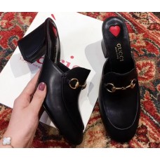 Gucci Princetown Horsebit Leather Slipper Mules Black 2019 Gucci Princetown Horsebit Leather Slipper Mules Black 2019