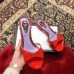 Gucci Heel 2cm Patent Leather Silver-toned Spikes Mules with Bow Red 2019
