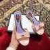 Gucci Heel 2cm Patent Leather Silver-toned Spikes Mules with Bow Nude Pink 2019