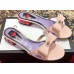 Gucci Heel 2cm Patent Leather Silver-toned Spikes Mules with Bow Nude Pink 2019