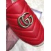 Gucci Leather Espadrilles With Double G 551890 Red 2019