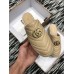 Gucci Leather Platform Espadrilles Slippers With Double G Nude 2019
