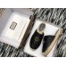 Gucci Leather Espadrilles Slippers With Double G 551881 Black 2019
