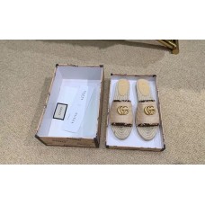 Gucci Chevron Raffia Espadrilles Slides Sandals With Double G 578554 Nude 2019 Gucci Chevron Raffia Espadrilles Slides Sandals With Double G 578554 Nude 2019
