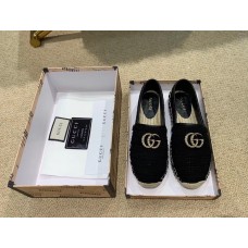 Gucci Double G Crochet Espadrilles Black 2019