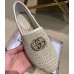 Gucci Double G Crochet Espadrilles Beige 2019