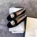 Gucci Velvet Ballet Flat With Bee 474491 Black/Red 2017