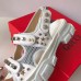 Gucci Leather And Mesh Sandals With Studs 546073 White 2019