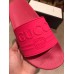 Gucci Logo Rubber Slide Sandals Fuchsia 2019