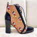 Gucci Patent Black Lace-up Ankle Boots GG Khaki Mickey Mouse 2019