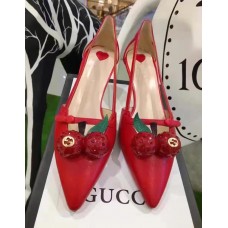 Gucci goatskin pump 2017 Red(shishi-721302) Gucci goatskin pump 2017 Red(shishi-721302)