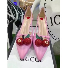 Gucci goatskin pump 2017 pink(shishi-721303) Gucci goatskin pump 2017 pink(shishi-721303)