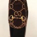 Gucci Jordaan GG velvet loafer dark brown 431467