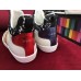 Gucci Leather And Lace High Top Sneaker 481149 Black/White 2017