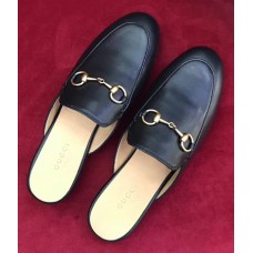 Gucci Princetown Leather Horsebit Detail Slipper 423513 Black 2017 Gucci Princetown Leather Horsebit Detail Slipper 423513 Black 2017