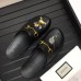 Gucci & Disney Horsebit Detail Embroidered Leather Men's Slipper 459090 Black 2017 Gucci & Disney Horsebit Detail Embroidered Leather Men's Slipper 459090 Black 2017