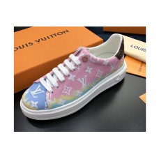 Louis Vuitton 1A7ULX LV Escale Time Out sneaker in Pink Patent Monogram canvas Louis Vuitton 1A7ULX LV Escale Time Out sneaker in Pink Patent Monogram canvas