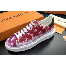 Louis Vuitton 1A7ULX LV Escale Time Out sneaker in Red Patent Monogram canvas Louis Vuitton 1A7ULX LV Escale Time Out sneaker in Red Patent Monogram canvas