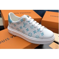 Louis Vuitton 1A87N2 LV Time Out sneaker in Light Blue/White Calf leather Louis Vuitton 1A87N2 LV Time Out sneaker in Light Blue/White Calf leather