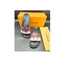 Louis Vuitton 1A3PSB LV Waterfront Mule Sandal in Brown Monogram rubber Louis Vuitton 1A3PSB LV Waterfront Mule Sandal in Brown Monogram rubber
