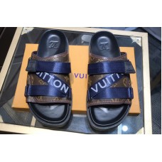 Louis Vuitton 1A5S85 LV Honolulu Mule in Monogram Canvas With Blue Louis Vuitton 1A5S85 LV Honolulu Mule in Monogram Canvas With Blue