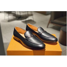 Louis Vuitton 1A7ZHD LV Club loafer Shoe in Black Lamb leather Louis Vuitton 1A7ZHD LV Club loafer Shoe in Black Lamb leather