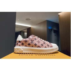 Louis Vuitton 1A85MU LV Crafty Time Out sneaker in Brown Printed calf leather Louis Vuitton 1A85MU LV Crafty Time Out sneaker in Brown Printed calf leather