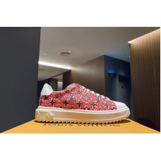 Louis Vuitton 1A85MU LV Crafty Time Out sneaker in Red Printed calf leather Louis Vuitton 1A85MU LV Crafty Time Out sneaker in Red Printed calf leather