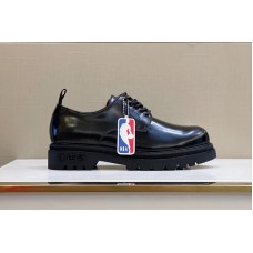 Louis Vuitton 1A8JEF LV Black Ice derby Shoe in Monogram-glazed calf leather Louis Vuitton 1A8JEF LV Black Ice derby Shoe in Monogram-glazed calf leather