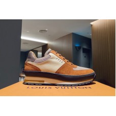 Louis Vuitton 1A67T1 LV Harlem richelieu sneaker in Monogram canvas, Epi leather and calf leather Louis Vuitton 1A67T1 LV Harlem richelieu sneaker in Monogram canvas, Epi leather and calf leather