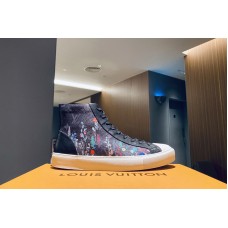 Louis Vuitton 1A7R2F LV Tattoo sneaker boot in dark-gray Monogram Eclipse canvas Louis Vuitton 1A7R2F LV Tattoo sneaker boot in dark-gray Monogram Eclipse canvas