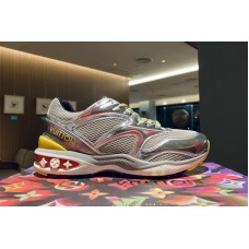 Louis Vuitton 1A7WK0 LV Trail sneaker in Silver Metallic leather and mesh Louis Vuitton 1A7WK0 LV Trail sneaker in Silver Metallic leather and mesh