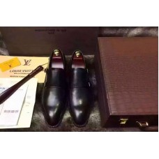 Louis Vuitton Black Top Quality Leather Shoes With Boxes Louis Vuitton Black Top Quality Leather Shoes With Boxes