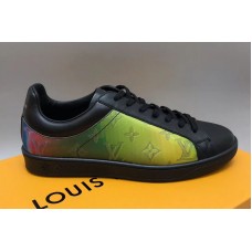 Louis Vuitton 1A5HC4 LV Luxembourg Sneaker And Shoes Black Leather And Monogram textile Louis Vuitton 1A5HC4 LV Luxembourg Sneaker And Shoes Black Leather And Monogram textile