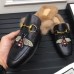 Gucci Black Princetown Slipper With Bee Gucci Black Princetown Slipper With Bee