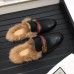 Gucci Black Princetown Leather Slipper With Double G