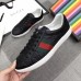 Gucci Men's Ace Black Signature Sneaker Gucci Men's Ace Black Signature Sneaker