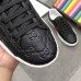 Gucci Men's Ace Black Signature Sneaker Gucci Men's Ace Black Signature Sneaker