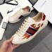Gucci Men's Ace White Sneaker With Flames Gucci Men's Ace White Sneaker With Flames