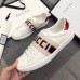 Gucci Men's Elastic Stripe White Sneaker Gucci Men's Elastic Stripe White Sneaker
