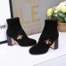 Gucci Black Velvet Ankle Boot With Bee Gucci Black Velvet Ankle Boot With Bee